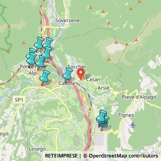 Mappa Via I Novembre, 32014 Ponte nelle Alpi BL, Italia (2.37909)