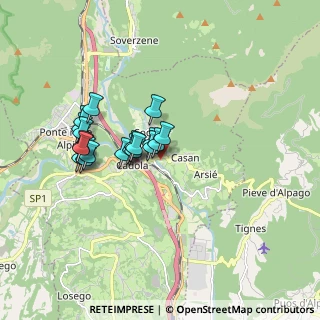 Mappa Via I Novembre, 32014 Ponte nelle Alpi BL, Italia (1.404)