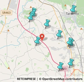 Mappa A23 Palmanova - Udine - Tarvisio, 33010 Colloredo di Monte Albano UD, Italia (4.58545)