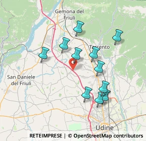 Mappa A23 Palmanova - Udine - Tarvisio, 33010 Colloredo di Monte Albano UD, Italia (6.66182)