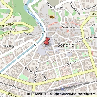 Mappa Via Dante, 7, 23100 Sondrio, Sondrio (Lombardia)