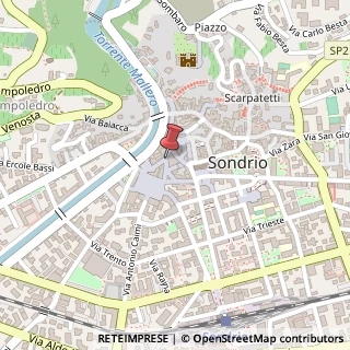 Mappa Via Dante Alighieri, 7, 23100 Sondrio, Sondrio (Lombardia)