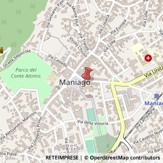 Mappa Piazza Italia, 29, 33085 Maniago, Pordenone (Friuli-Venezia Giulia)