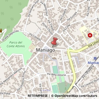 Mappa Via Fabio di Maniago, 2, 33085 Maniago, Pordenone (Friuli-Venezia Giulia)