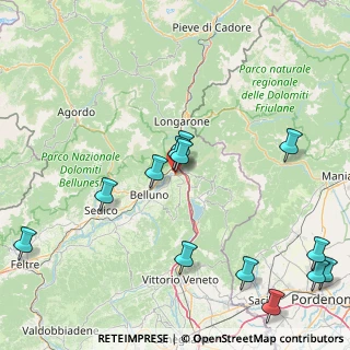 Mappa Frazione Rione Santa Caterina, 32014 Ponte Nelle Alpi BL, Italia (20.30385)