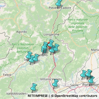 Mappa Frazione Rione Santa Caterina, 32014 Ponte Nelle Alpi BL, Italia (18.43188)