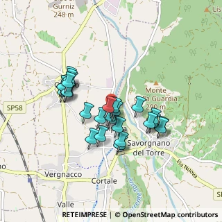 Mappa Via Sant'Agnese, 33010 Reana del Rojale UD, Italia (0.72593)