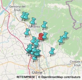 Mappa Via Sant'Agnese, 33010 Reana del Rojale UD, Italia (6.2425)