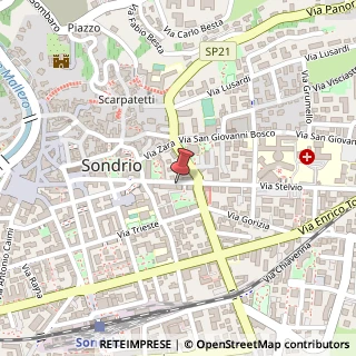 Mappa Via Giuseppe Piazzi,  74, 23100 Sondrio, Sondrio (Lombardia)