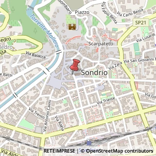 Mappa Piazza Campello, 4, 23100 Sondrio, Sondrio (Lombardia)