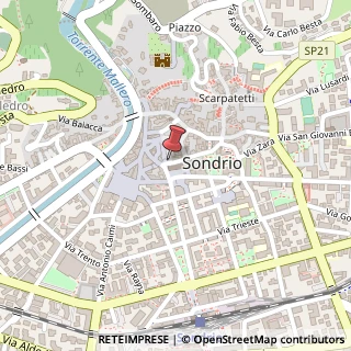Mappa Piazza Campello, 5, 23100 Sondrio, Sondrio (Lombardia)