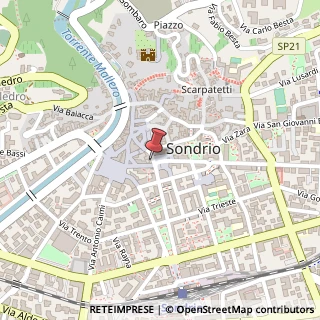 Mappa Piazza Campello, 1, 23100 Sondrio, Sondrio (Lombardia)