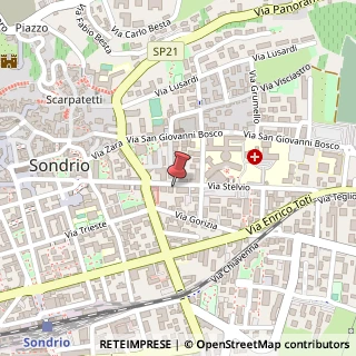 Mappa Via Stelvio, 10, 23100 Sondrio, Sondrio (Lombardia)