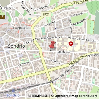 Mappa Via Stelvio, 13, 23100 Sondrio, Sondrio (Lombardia)