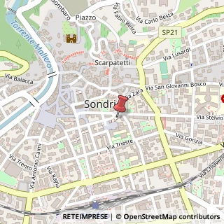 Mappa Via Giuseppe Piazzi, 40, 23100 Sondrio, Sondrio (Lombardia)