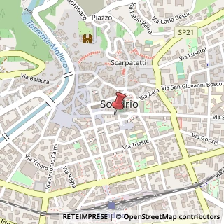 Mappa Via Giuseppe Piazzi, 18, 23100 Sondrio, Sondrio (Lombardia)