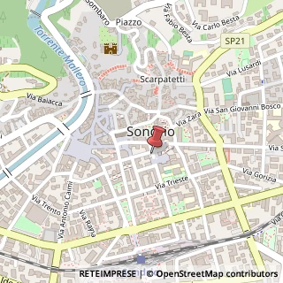 Mappa Largo Alberto Pedrini,  7, 23100 Sondrio, Sondrio (Lombardia)