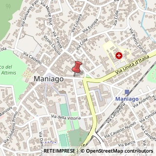 Mappa Via Fabio di Maniago, 23, 33085 Maniago, Pordenone (Friuli-Venezia Giulia)