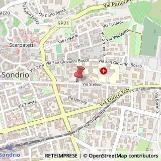 Mappa Via Stelvio, 23, 23100 Sondrio, Sondrio (Lombardia)