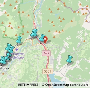 Mappa Via Papa Luciani, 32014 Ponte nelle Alpi BL, Italia (5.74923)