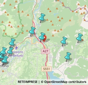 Mappa Via Papa Luciani, 32014 Ponte nelle Alpi BL, Italia (6.02214)