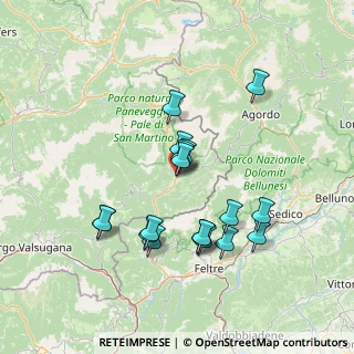 Mappa Via Dante Alighieri, 38054 Fiera di Primiero TN, Italia (13.22056)