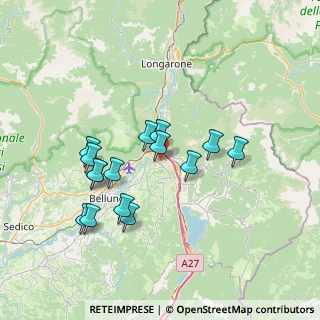 Mappa Via Sottocanevoi, 32014 Ponte Nelle Alpi BL, Italia (6.53467)