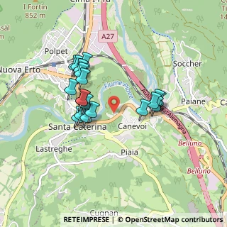 Mappa Via Sottocanevoi, 32014 Ponte Nelle Alpi BL, Italia (0.7595)