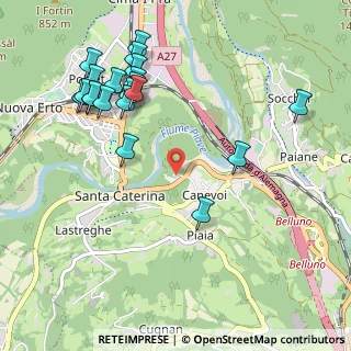 Mappa Via Sottocanevoi, 32014 Ponte Nelle Alpi BL, Italia (1.157)