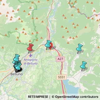 Mappa Via Sottocanevoi, 32014 Ponte Nelle Alpi BL, Italia (6.219)
