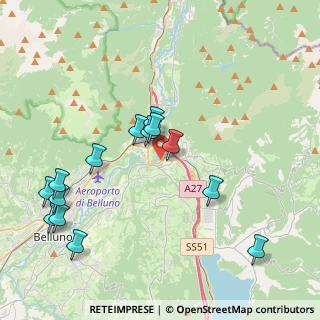 Mappa Via Sottocanevoi, 32014 Ponte Nelle Alpi BL, Italia (4.29143)