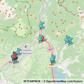 Mappa Via Sottocanevoi, 32014 Ponte Nelle Alpi BL, Italia (5.33)