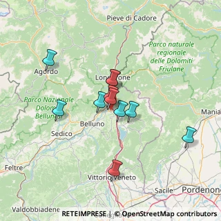 Mappa Via Sottocanevoi, 32014 Ponte Nelle Alpi BL, Italia (10.57727)