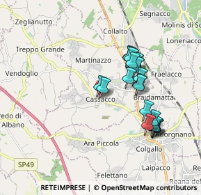 Mappa Piazzetta Tian, 33010 Cassacco UD, Italia (1.6025)