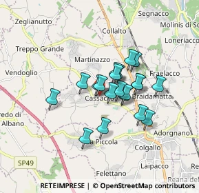 Mappa Piazzetta Tian, 33010 Cassacco UD, Italia (1.185)