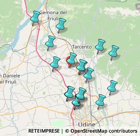 Mappa Piazzetta Tian, 33010 Cassacco UD, Italia (7.04389)