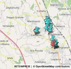 Mappa Piazza A. Noacco, 33010 Cassacco UD, Italia (1.655)