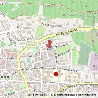 Mappa Via Lusardi, 22, 23100 Sondrio, Sondrio (Lombardia)