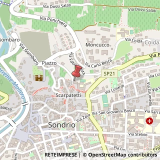 Mappa Salita Schenardi, 1, 23100 Sondrio, Sondrio (Lombardia)