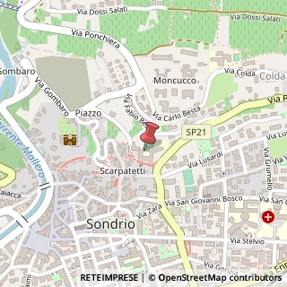Mappa Salita Schenardi, 6, 23100 Sondrio, Sondrio (Lombardia)