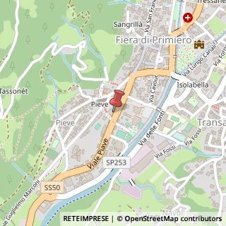 Mappa Viale Piave, 20, 38054 Transacqua, Trento (Trentino-Alto Adige)