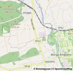 Mappa Via val cosa, 33090 Sequals PN, Italia (1.06154)