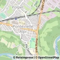 Mapa Ponte nelle Alpi