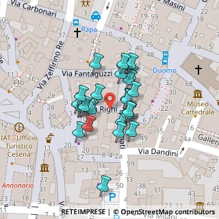 Mappa Via Strinati, 47521 Cesena FC, Italia (0.00769)