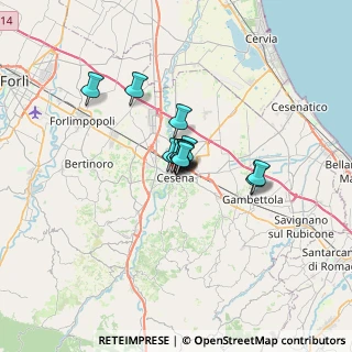 Mappa Via Fantaguzzi, 47521 Cesena FC, Italia (3.41833)