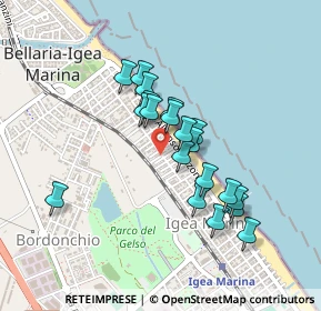 Mappa Via Piaggia, 47814 Bellaria-Igea Marina RN, Italia (0.3665)