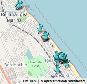 Mappa Via Piaggia, 47814 Bellaria-Igea Marina RN, Italia (0.5385)