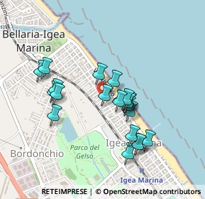 Mappa Via Piaggia, 47814 Bellaria-Igea Marina RN, Italia (0.4125)