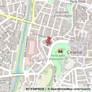 Mappa Via San Martino, 11, 47521 Cesena, Forlì-Cesena (Emilia Romagna)