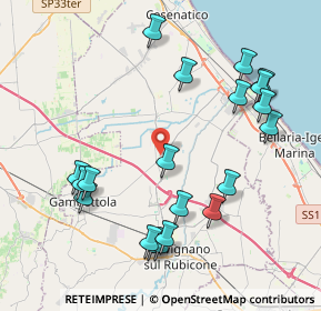 Mappa Via Evangelista Torricelli, 47043 Gatteo FC, Italia (4.581)